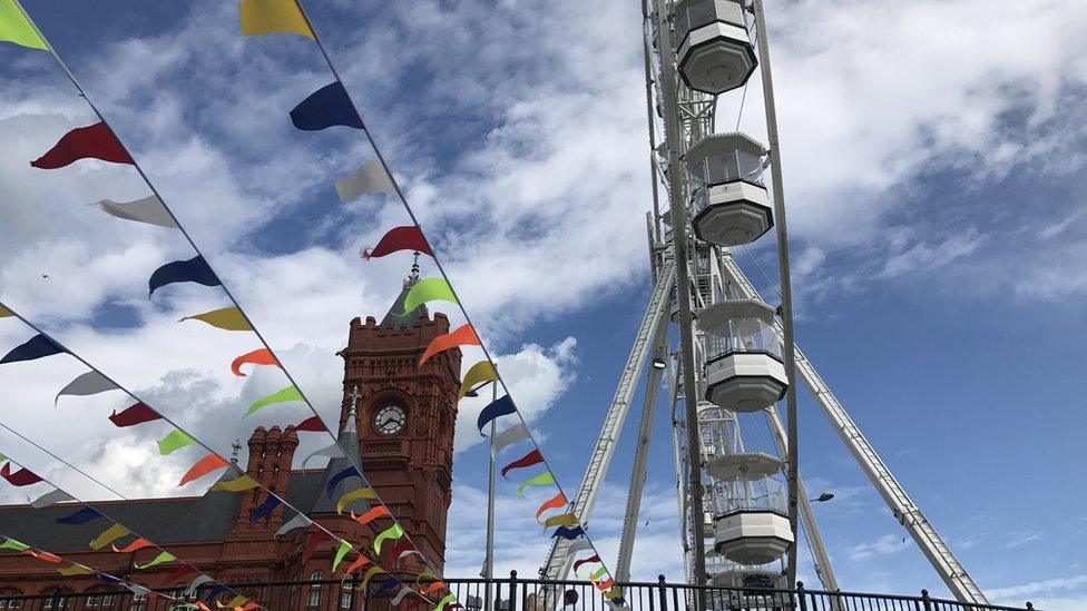 Fun in the sun at Cardiff Bay is encapsulated by Jen Dyson's shot