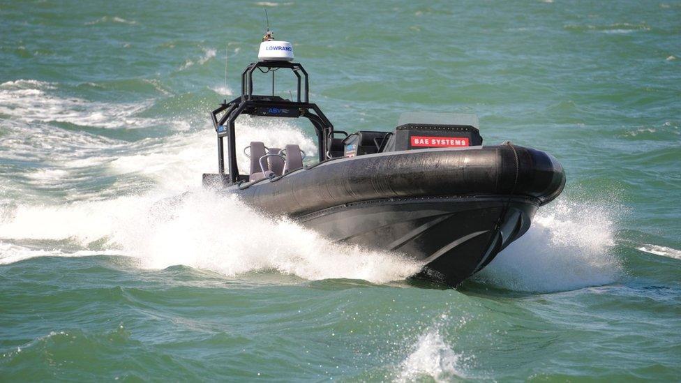 A 'drone' boat being developed for the Royal Navy