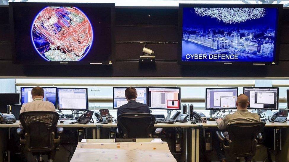 24 hour Operations Room inside GCHQ, Cheltenham