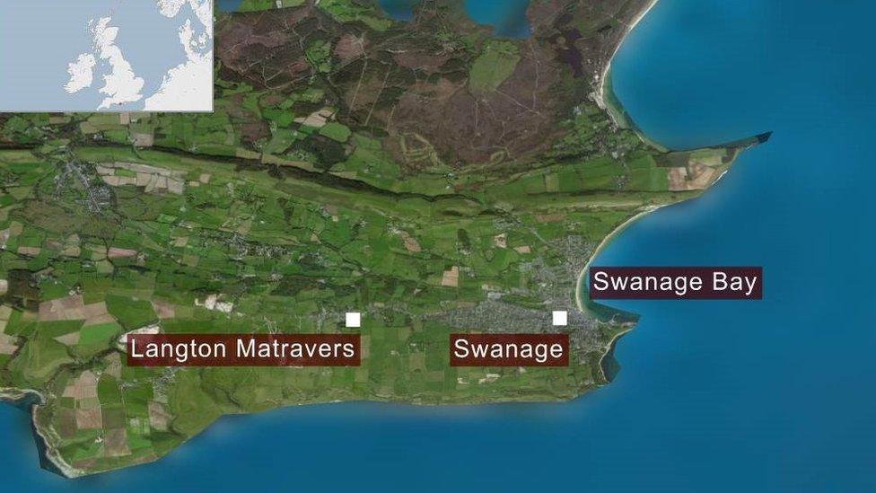 Map of Swanage