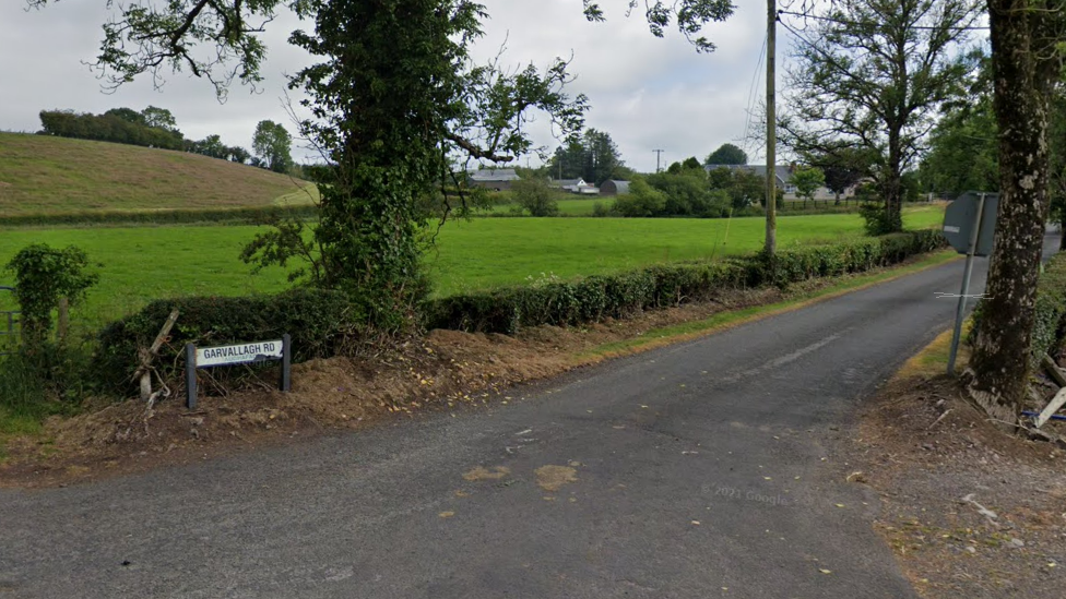 Garvallagh Road sign in Fintona