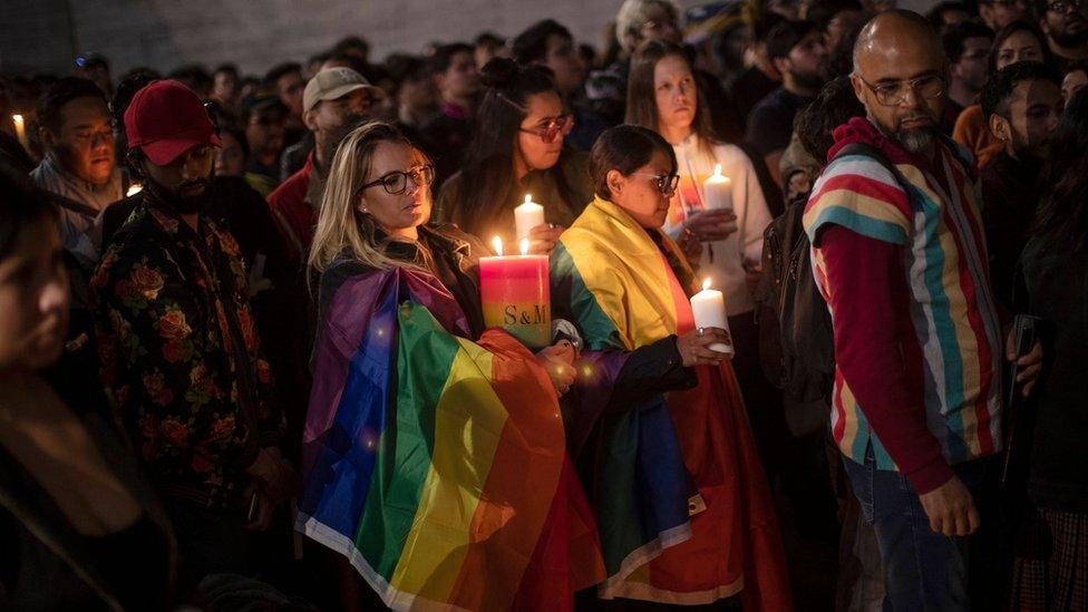 A vigil is held in honour of Baena