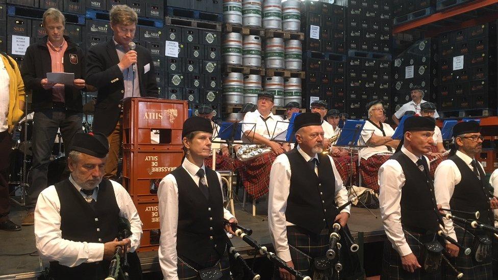 Celebrations for Silly Scotch Ale in Silly, Belgium