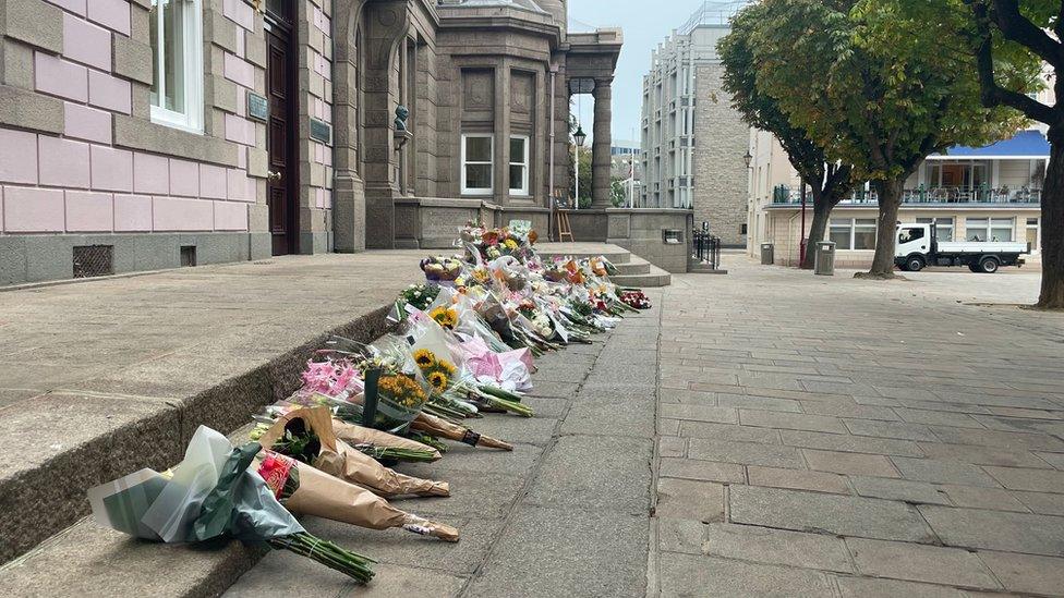 Rows of flowers at Royal Court