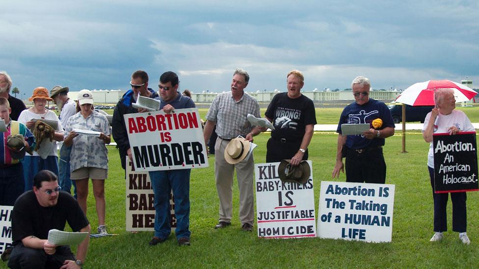 Anti-abortion protesters in Florida