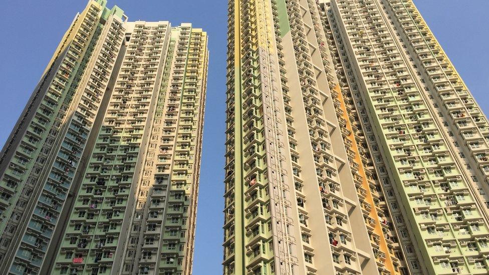 One of Hong Kong's newer public housing estates in Kowloon