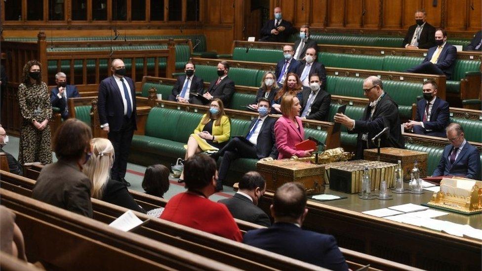 Helen Morgan being sworn in