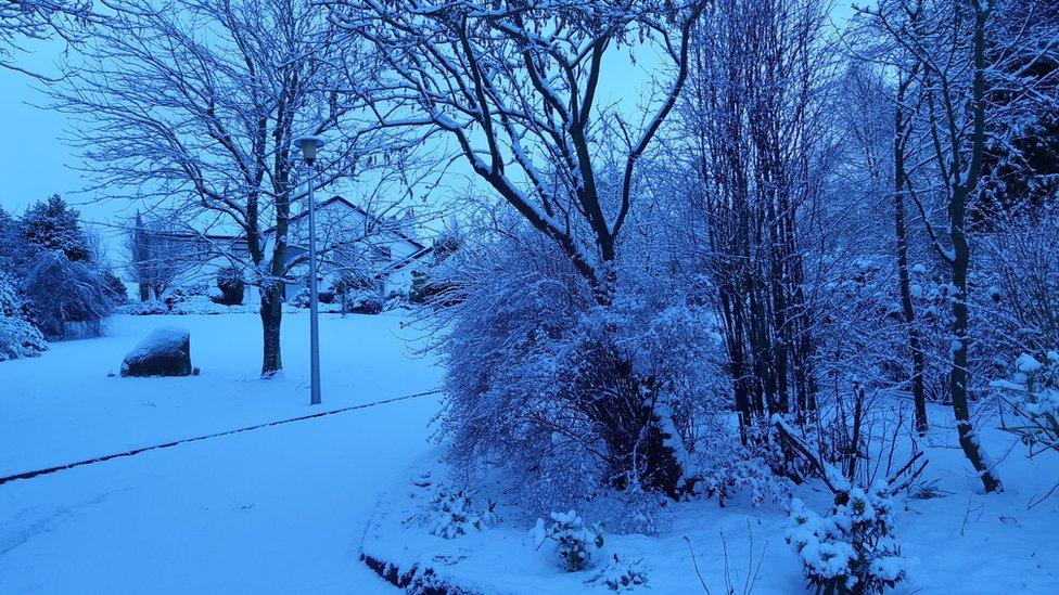 Snow scene at Artigarvan near Strabane