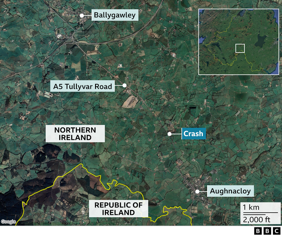 Aughnacloy crash map