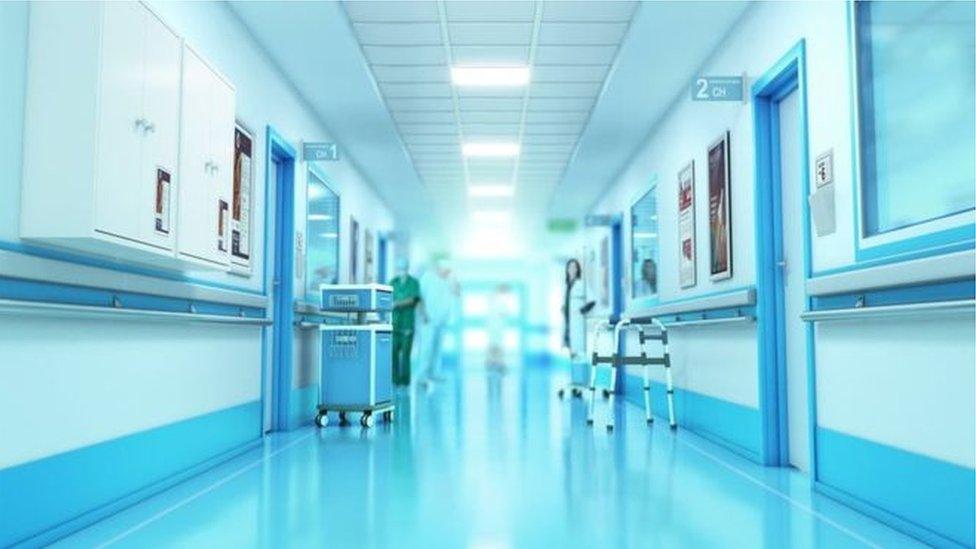 Hospital corridor