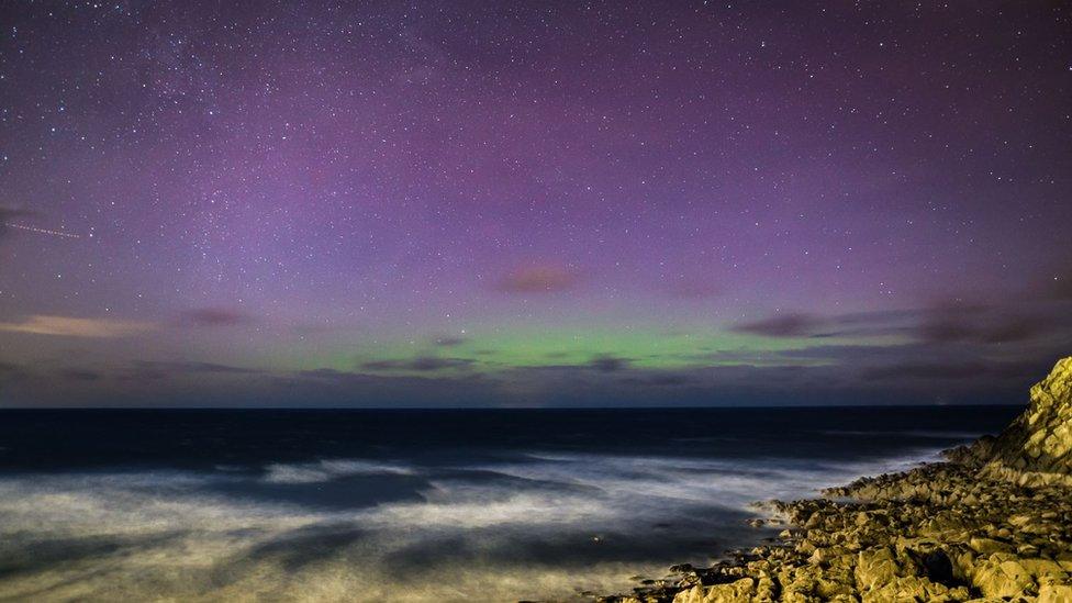 Northern lights from Glen Mooar