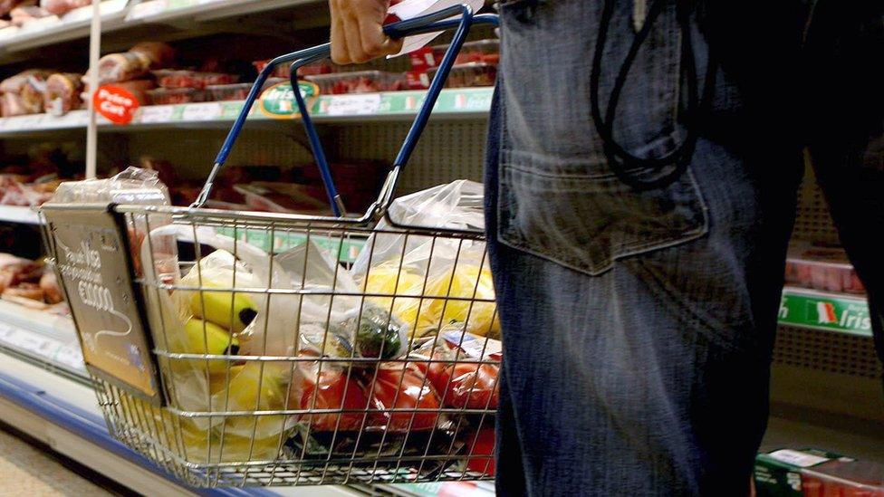 Shopping in a supermarket