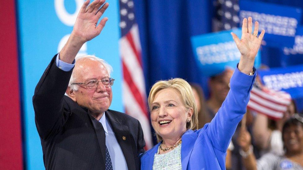 Bernie Sanders ve Hillary Clinton