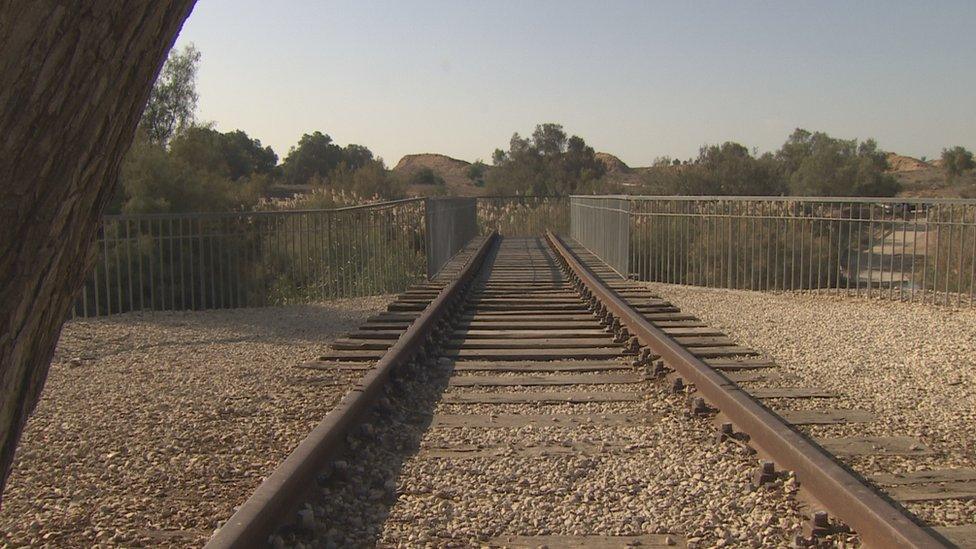 The troops laid miles of railway track each day as they advanced