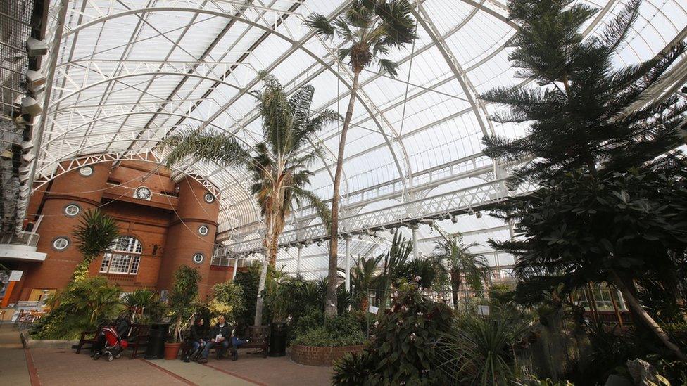 winter gardens inside