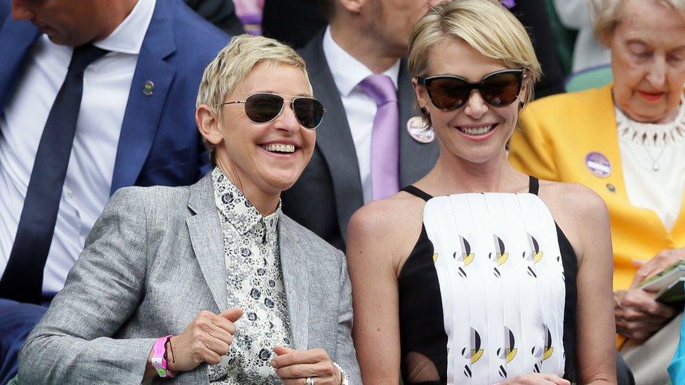 Ellen DeGeneres and her partner Portia de Rossi