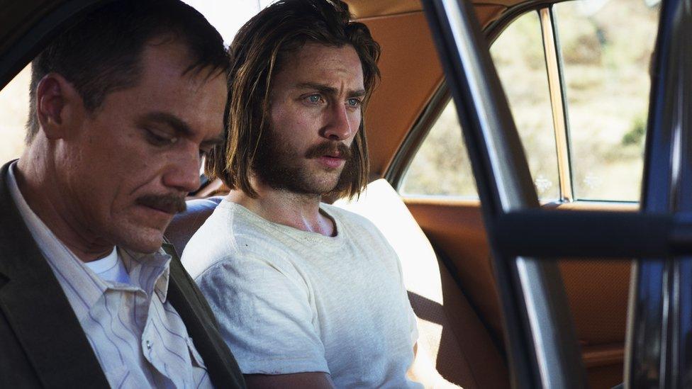 Michael Shannon (left) and Aaron Taylor-Johnson in Nocturnal Animals