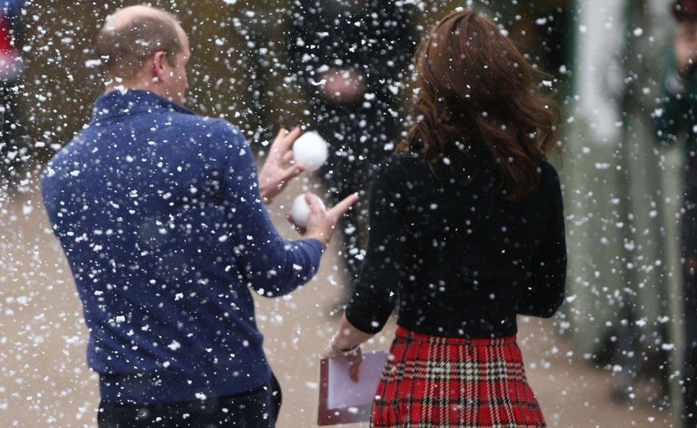 The Duke and Duchess of Cambridge leaving Kensington Palace