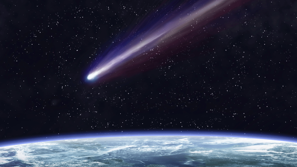 Illustration of a meteorite