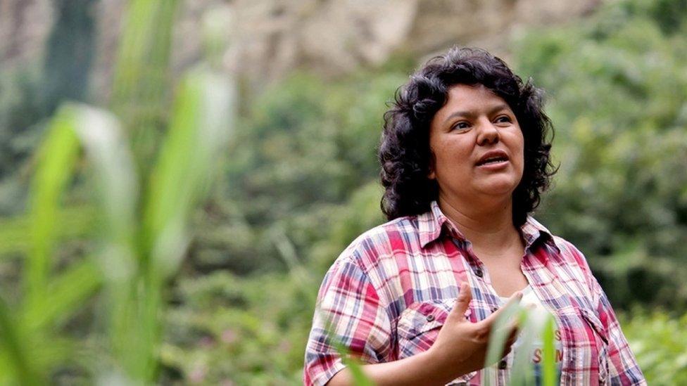 Berta Caceres, January 2015, in the Intibuca department of Honduras