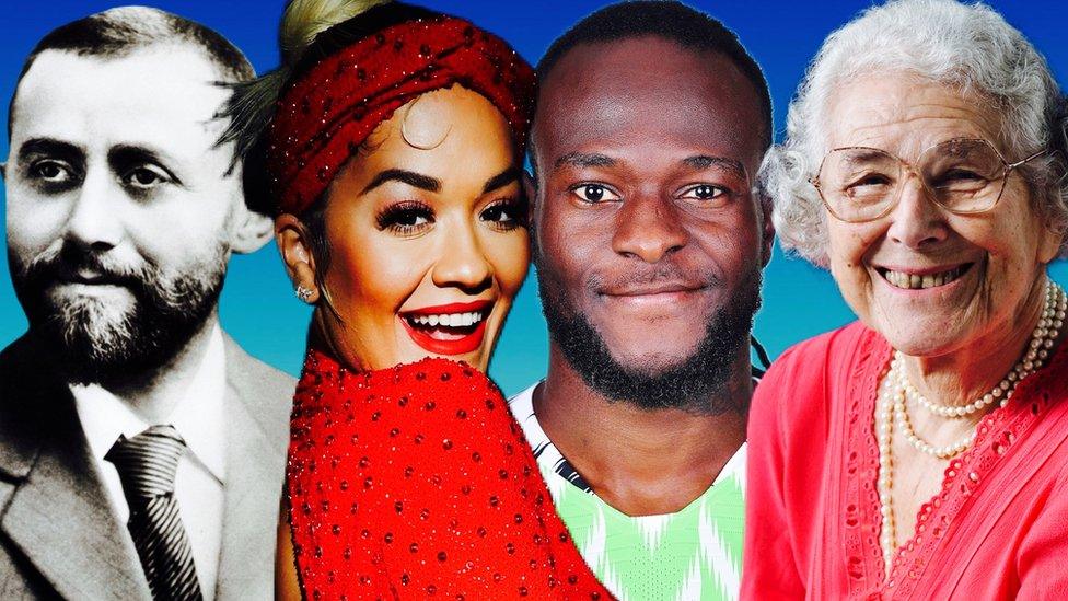 Michael Marks, Rita Ora, Victor Moses, Judith Kerr