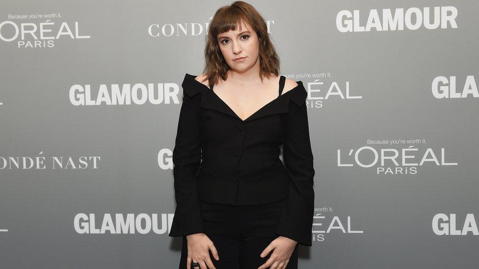 Actress Lena Dunham poses backstage during Glamour Women Of The Year 2016 LIVE Summit at NeueHouse Hollywood on November 14, 2016 in Los Angeles, California.