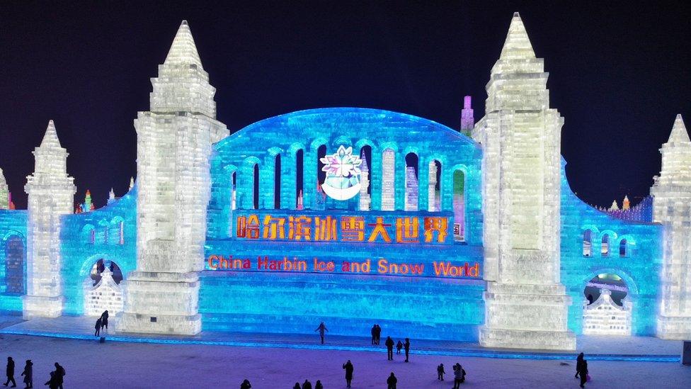 A sign advertising the festival.