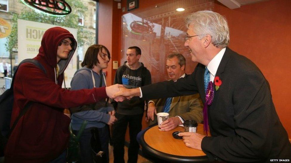 UKIP candidate John Bickley meets students in Oldham