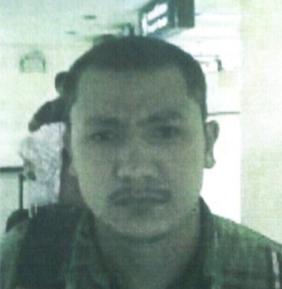 A Royal Thai Police handout photo made available on 13 September 2015 shows a Bangkok bombing suspect identified by police as Abudusataer Abudureheman, 27, a Chinese national alleged to be involved with the Erawan Shrine bomb attack in Bangkok, Thailand