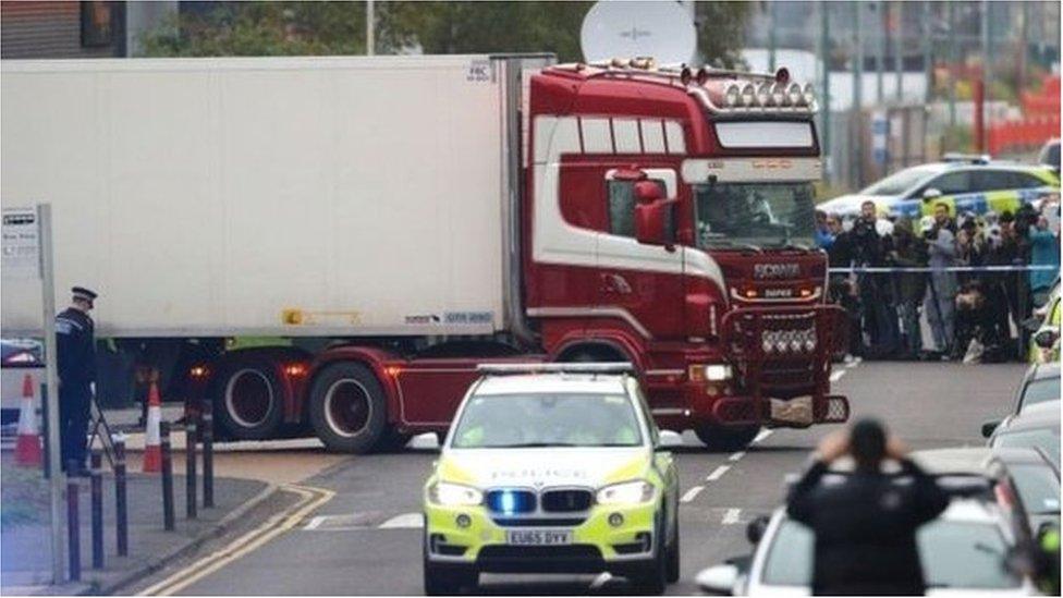 The bodies were discovered in the lorry in the early hours of 23 October 2019