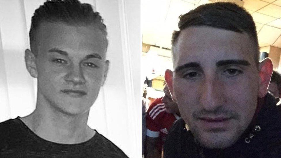 Ryan Gibbons and Rhys Jones (right)