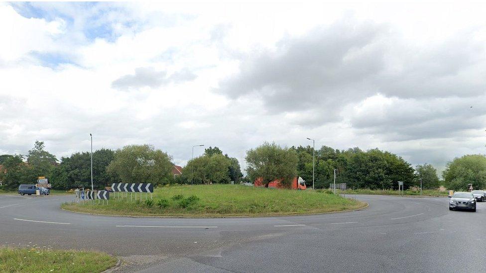 Acle roundabout, Norfolk