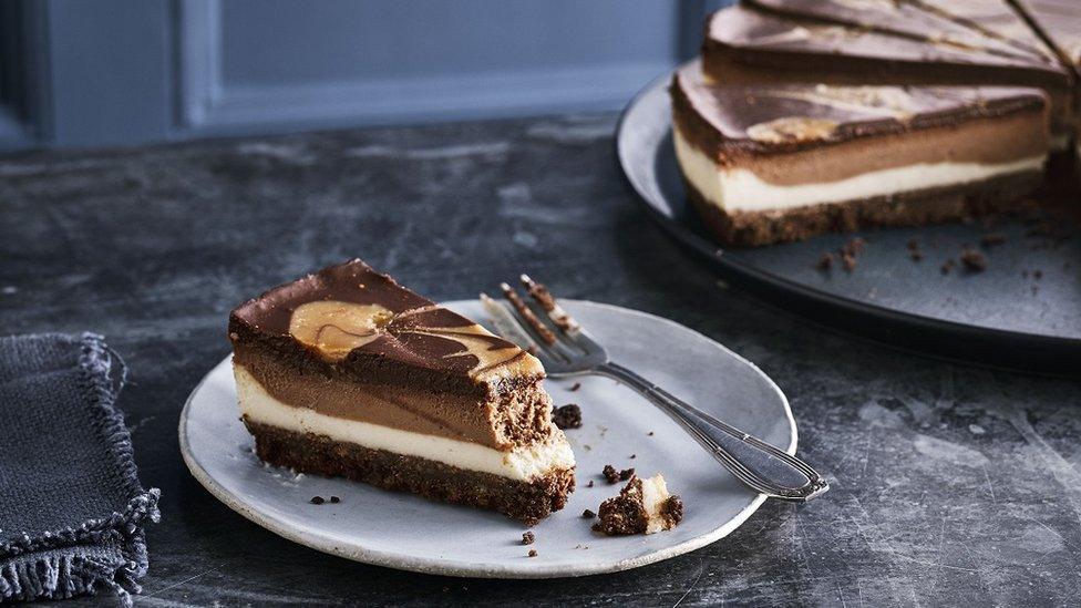 Caffe Nero's vegan chocolate cheesecake