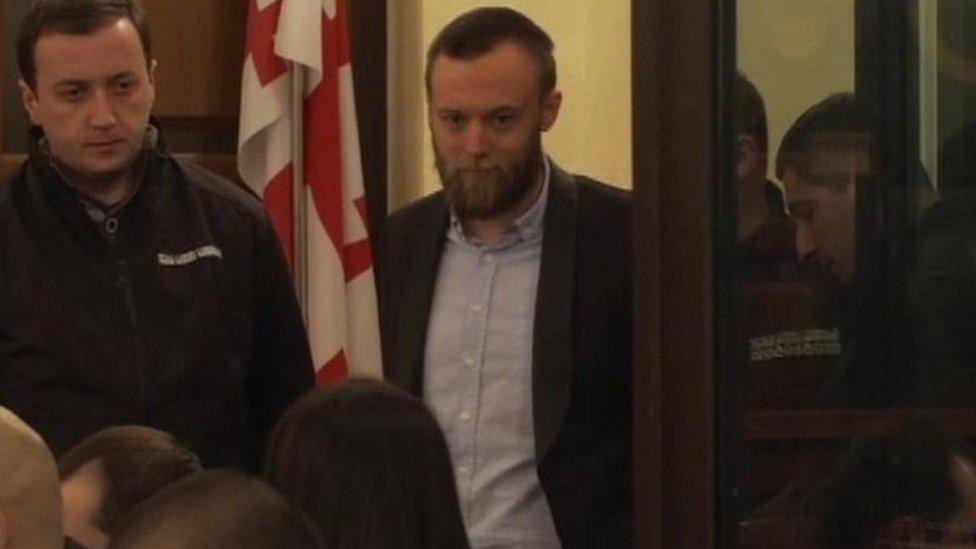 Jack Shepherd Tbilisi court 25 Jan