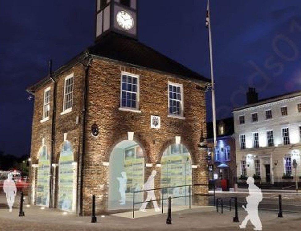 Artist's impression of the refurbished Yarm Town Hall