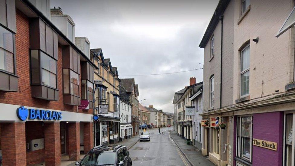 Builth Wells town centre