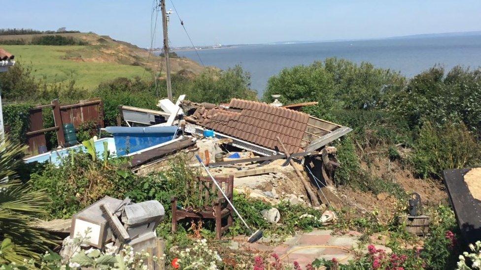 Collapsed house in Eastchurch