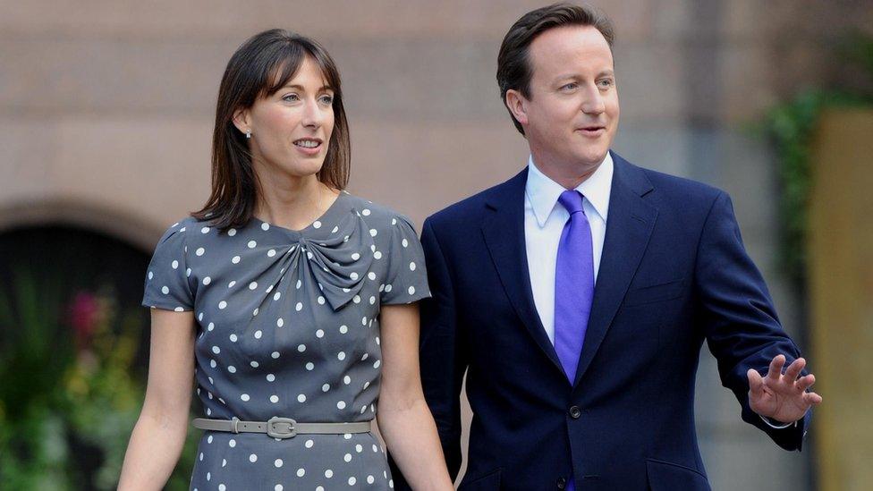 Samantha and David Cameron