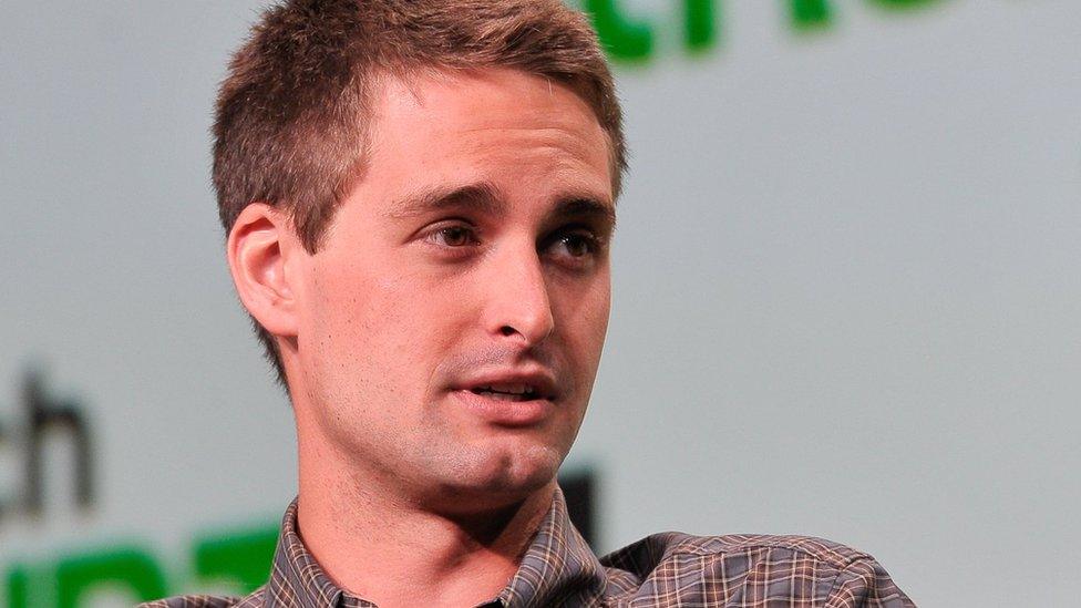 Snap chief executive Evan Spiegel