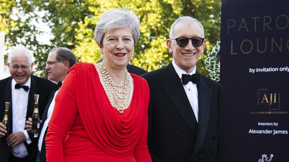 Theresa May and her husband Philip May