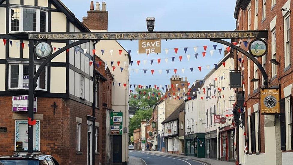 Black man's head in Ashbourne