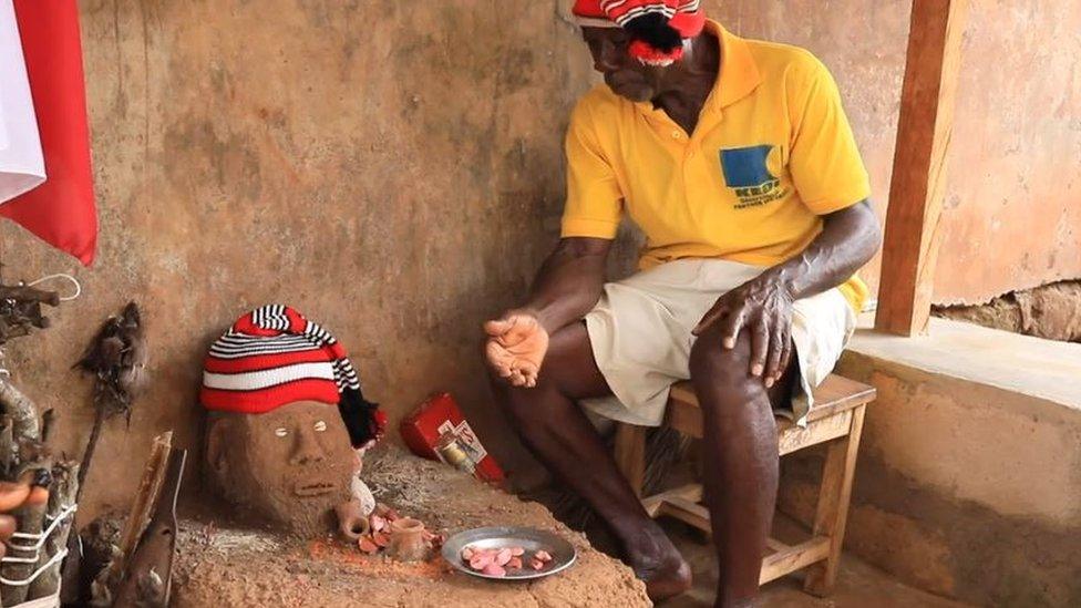 An Odinani shrine in south-eastern Nigeria