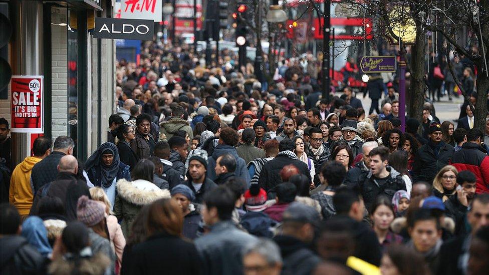 Shoppers in London during the Boxing Day sales on 26 Dec 2015