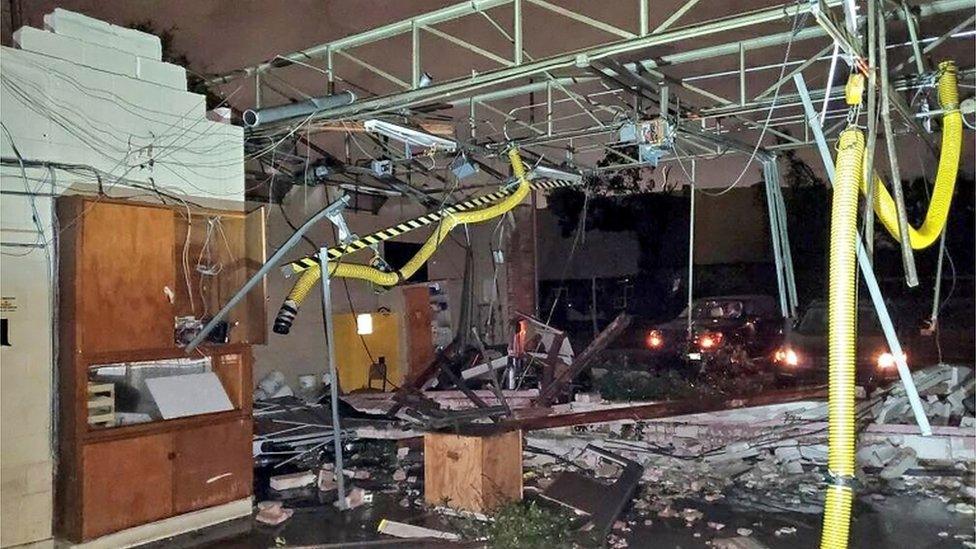 The aftermath inside a Dallas fire station