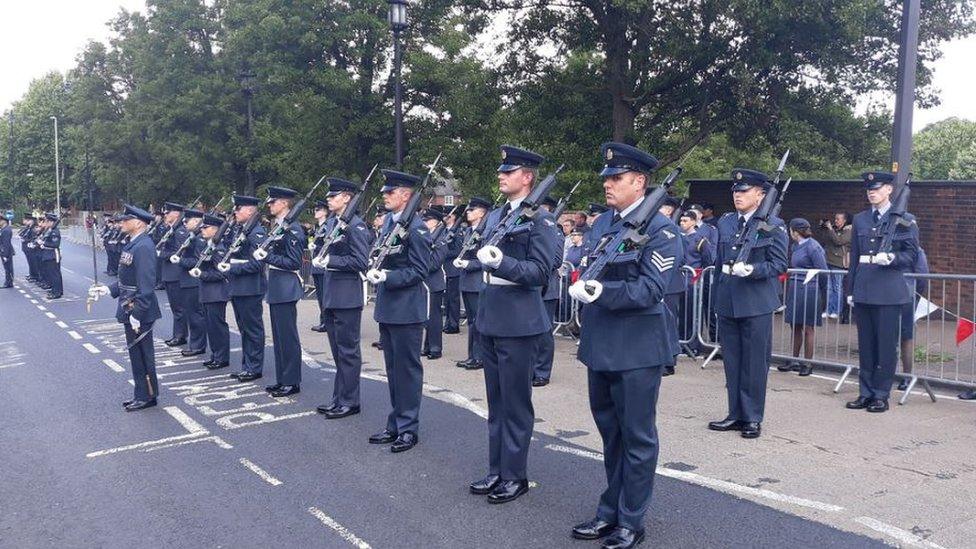 RAF Cosford marches through Dudley