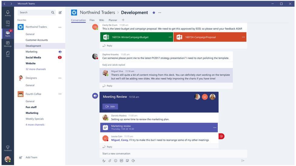 Microsoft Teams software