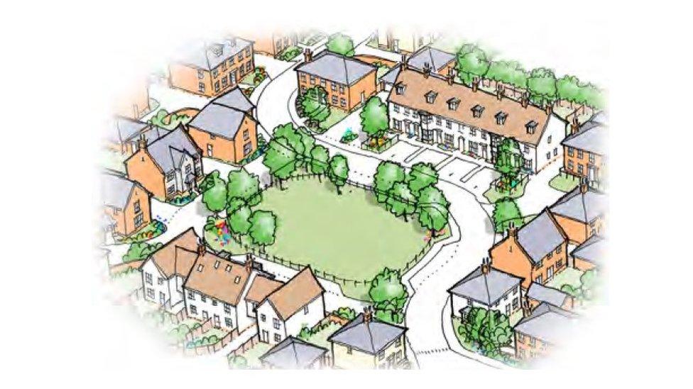 Artist's impression of the homes