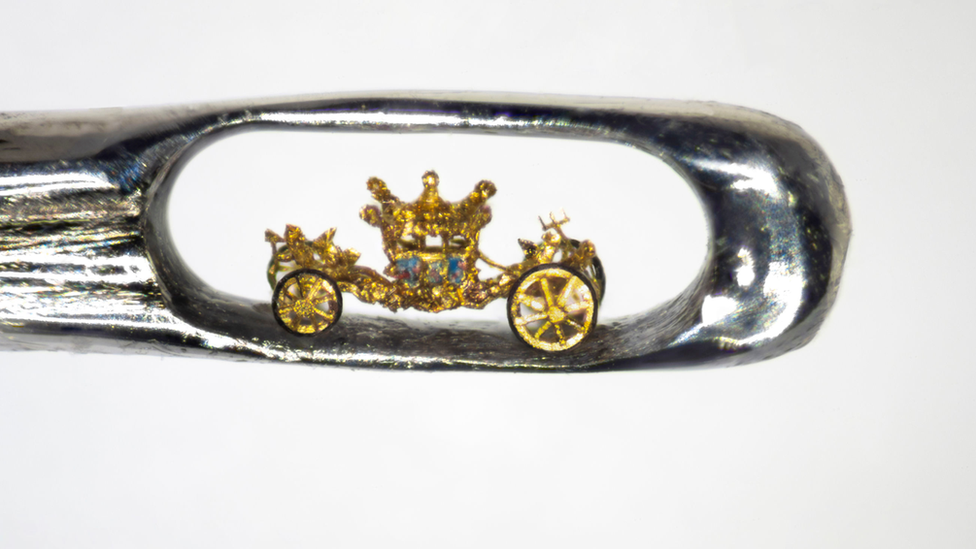 Dr Willard Wigan's model of the Queen's Coronation Carriage