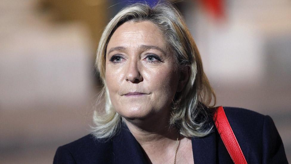 French National Front leader Marine Le Pen