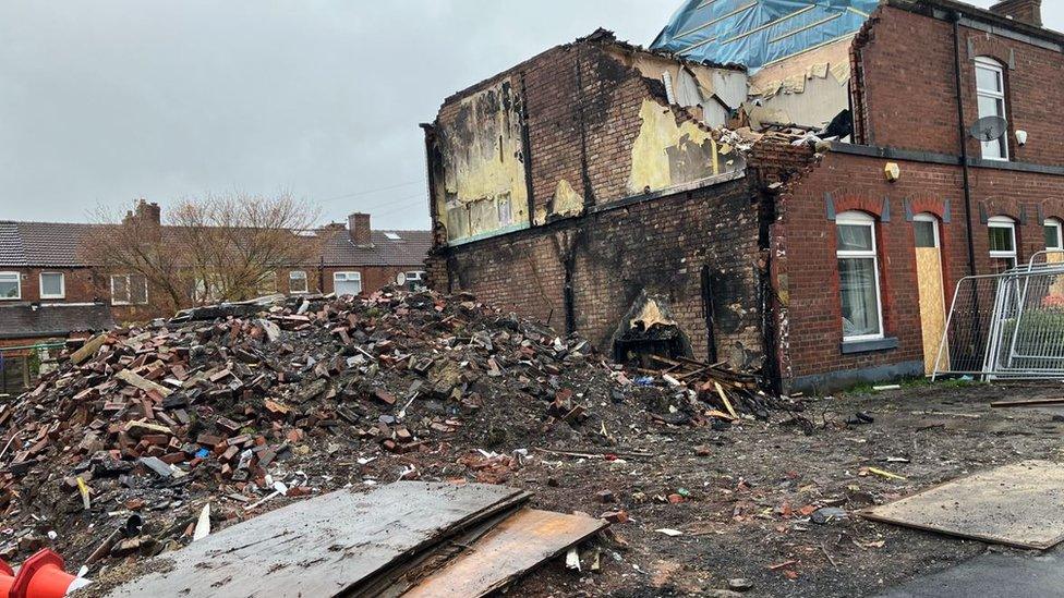 Bury blast aftermath